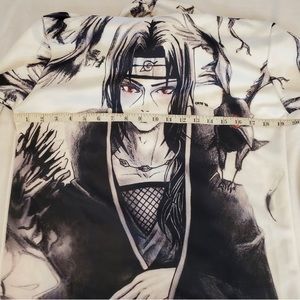 Naruto itachi white hoodie with pockets. Unisex XL